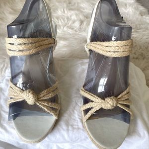 Michael Kors jute wedge sandals